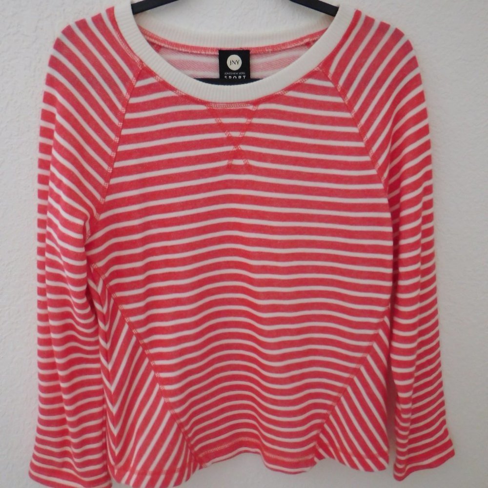 Jones New York Sport Sweater Womens PM Pullover Crew Neck Long Sleeves